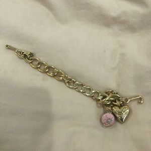 Juicy Couture gold charm bracelet